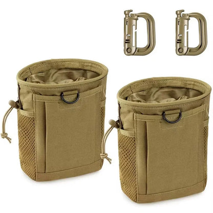 OPHIDIANTAC Molle Dump Pouch,Hunting Magazine Recovery Pouch Drastring Ammo Bag Belt Waist Fanny Pack Adjustable Holster Bag