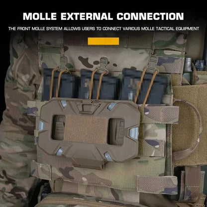 Tactical R Series Triple Mag Plate Jump Flap Pouch 5.56 Mag Holder For M4 Front Panel Plate Carrier Chest Rig Vest Outdoor