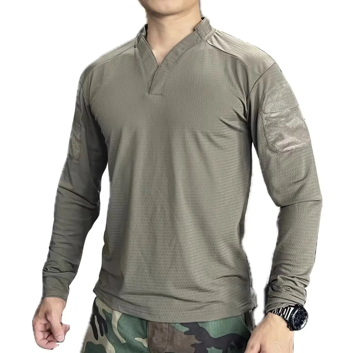Ranger Green Velocity Style Rugby Shirt Quick Dry Tactical Long Sleeve T-shirt CAG Love