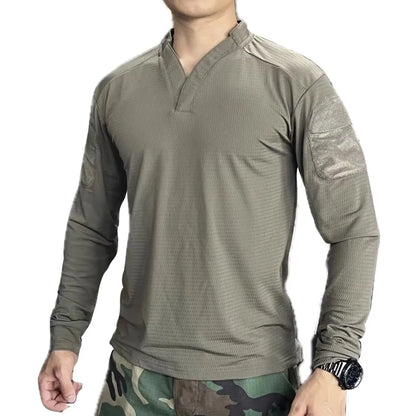 Ranger Green Velocity Style Rugby Shirt Quick Dry Tactical Long Sleeve T-shirt CAG Love