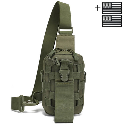 Outdoor water bottle chest bag small crossbody bag cycling multifunctional tool bag
