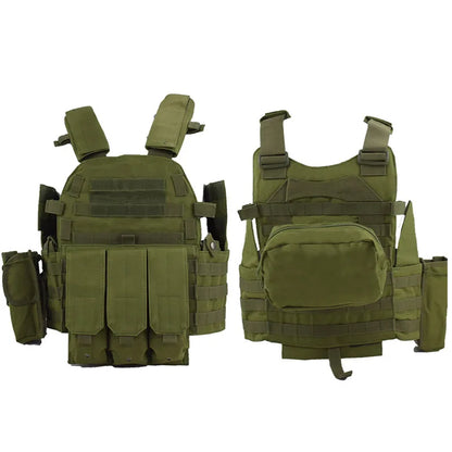 Tactical Vest Adjustable Shoulder Strap Nylon Hunting Vest Outdoor Sport Shooting Airsoft Accessories