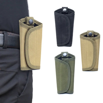 Outdoor Key Holder EDC Tool Pouch Tactical Key Keeper Waist Bag Keychain Small Pocket Foldable Hiking Camping Hunting Key Wallet