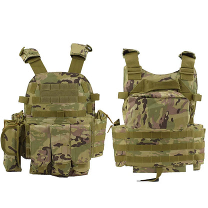 Tactical Vest Adjustable Shoulder Strap Nylon Hunting Vest Outdoor Sport Shooting Airsoft Accessories