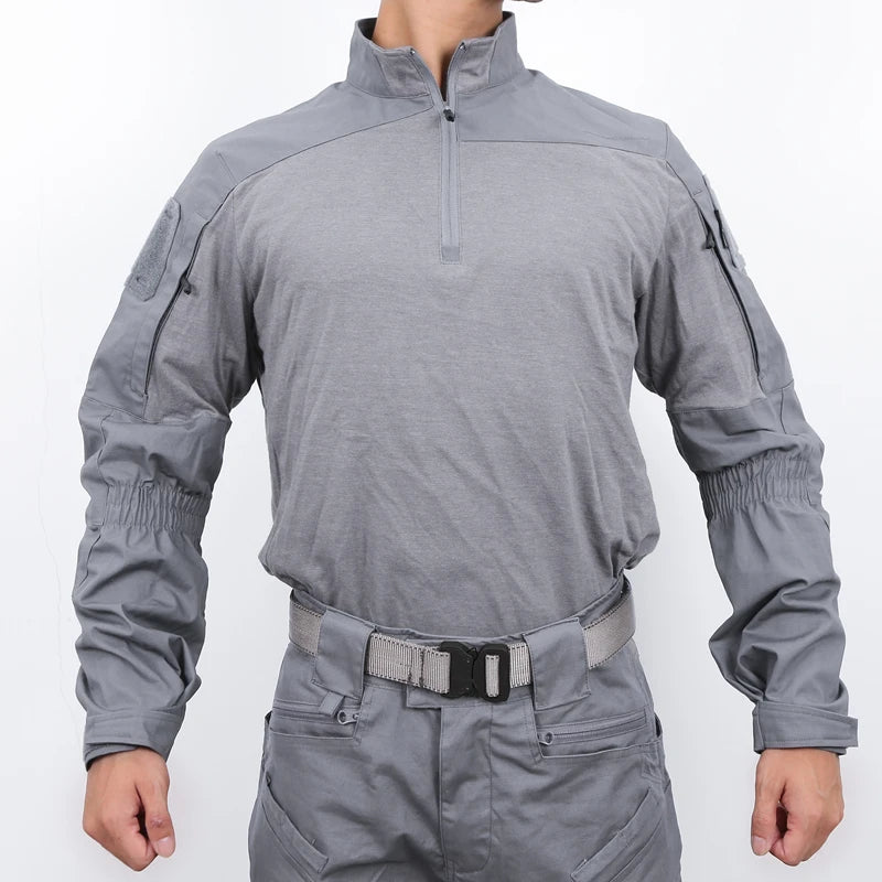 Tactical Suit PAZAGUILA Frogman Combat Shirts Pants Set Men Field Training FROG Scouting Uniform CS Airsoft Shot Kit