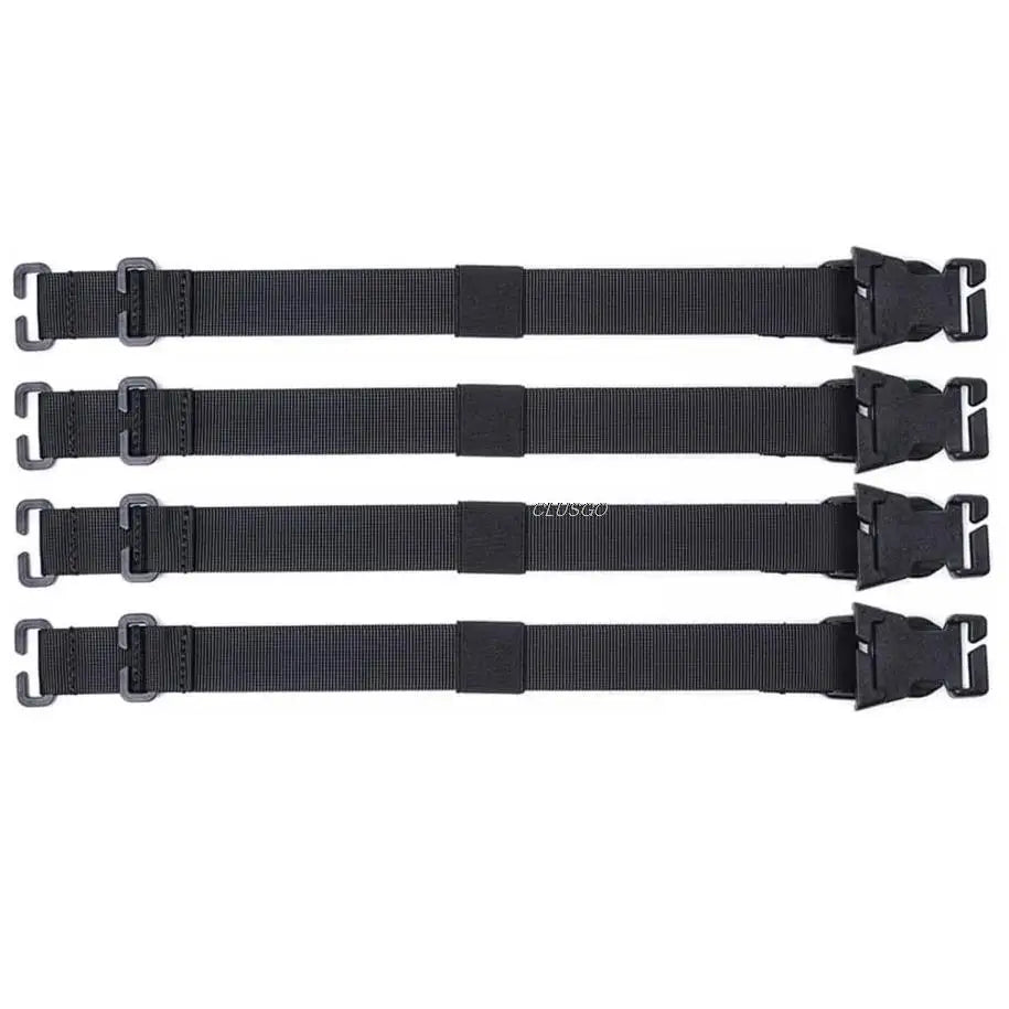 4PCS Tactical Rush Tier System Portable Molle Backpack Straps Fixing Band for Backpack Luggage Camping Hiking Mountaineering