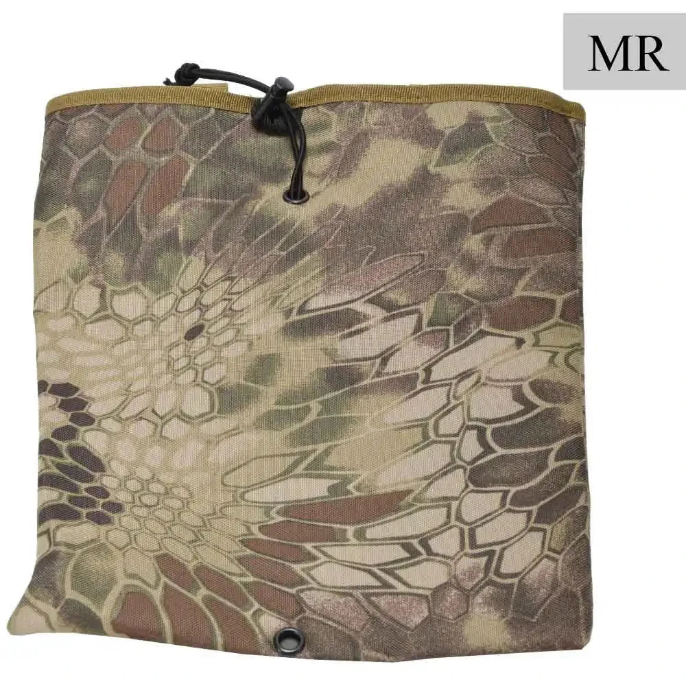 SINAIRSOFT MOLLE Dump Pouch Tactical Mag Recovery Bag Drawstring Magazine Recycling Storage Pack Hunting Gear Holder