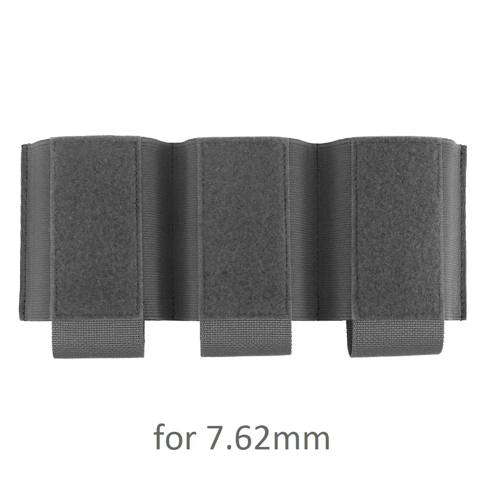 Camo 5.56/7.62 Triple Mag Pouch Elastic Hook and Loop Tactical Triple Magazine Pouch