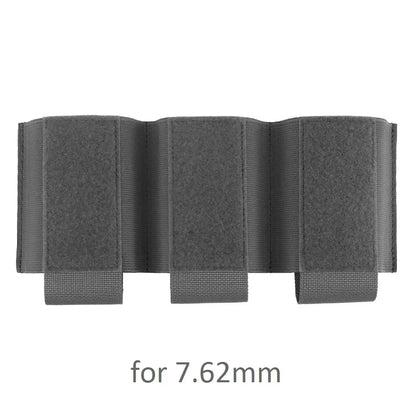 Camo 5.56/7.62 Triple Mag Pouch Elastic Hook and Loop Tactical Triple Magazine Pouch