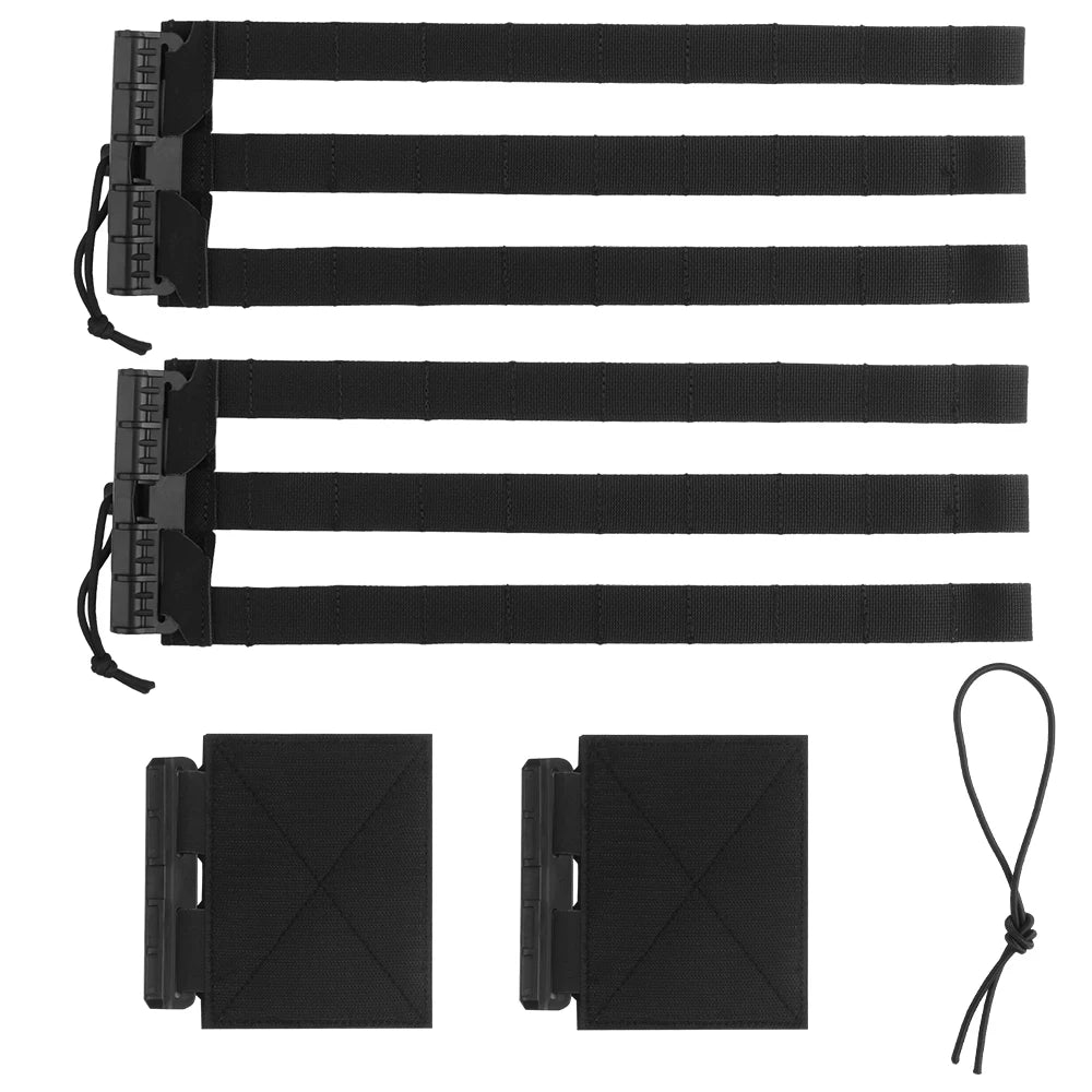 2Pcs Tactical Molle Quick Release Clasp LV119 AVS JPC SPC Hunting Airsoft Plate Carrier Vest  Cummerbund Molle Waist Belt