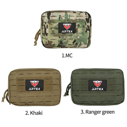 Artex Tactical Molle EDC Pouch First Aid Kit Pouch Cell Phone Pouch Holder Waist Pack Emergency EMT Utility Tool Pouch 0034-1