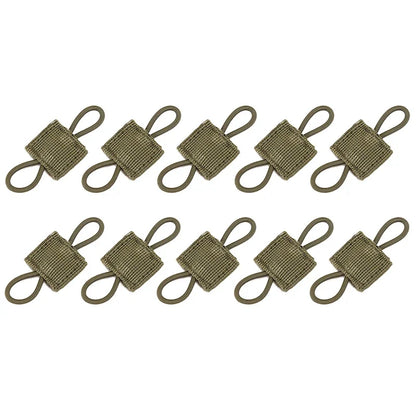 10Pcs/Pack Outdoor PTT Fixed Strap Tactical Vest Accessories Molle System Sling Adapter Buckle For Hunting Camping Accessories