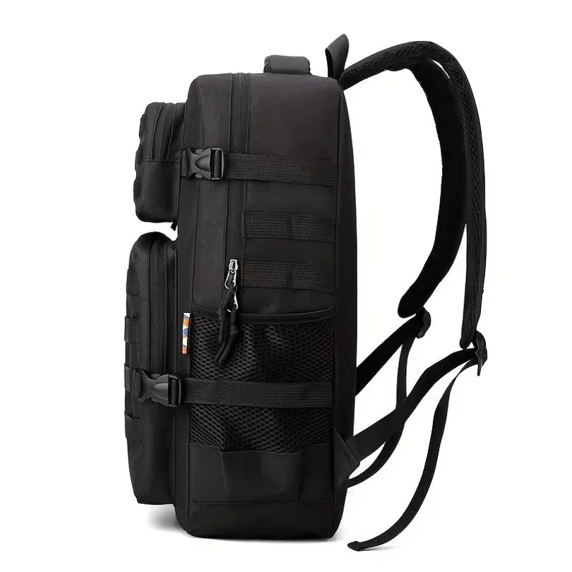 Tactical Backpacks Men's Camouflage Backpack, Hiking And Camping Backpack, LargeCapacity Multi-layer Outdoor Sports Backpack