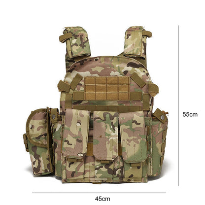 Nylon 600D Tactical Vest Body iujmor Hunting Carrier Airsoft Accessories Combat MOLLE Camo Military Army Vest CS Game Equipment