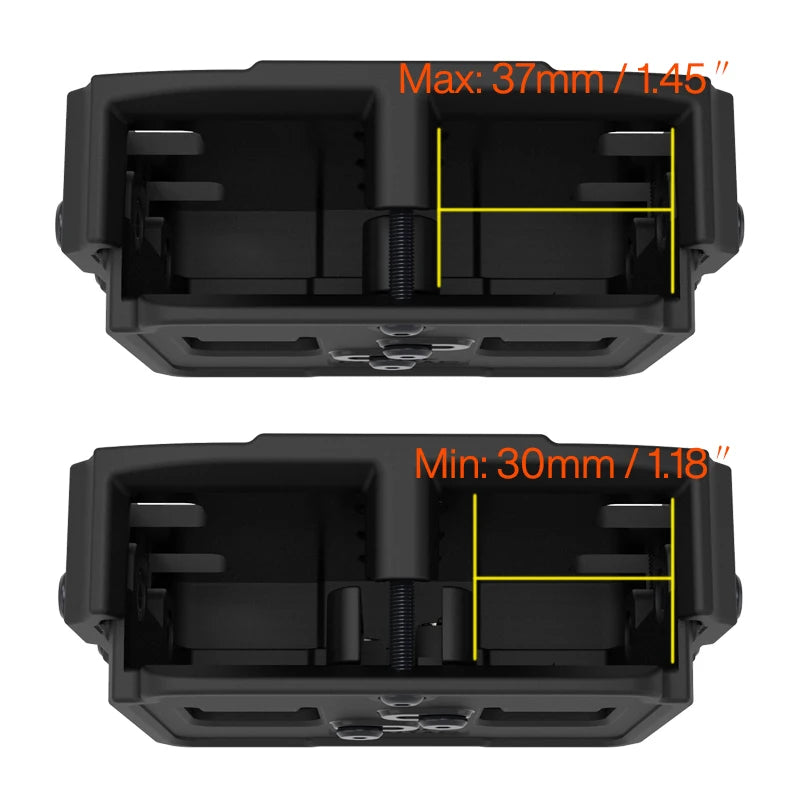 Universal Double Magazine Pouch with Belt Clip for Various Caliber Single Or Double Stack Magazines