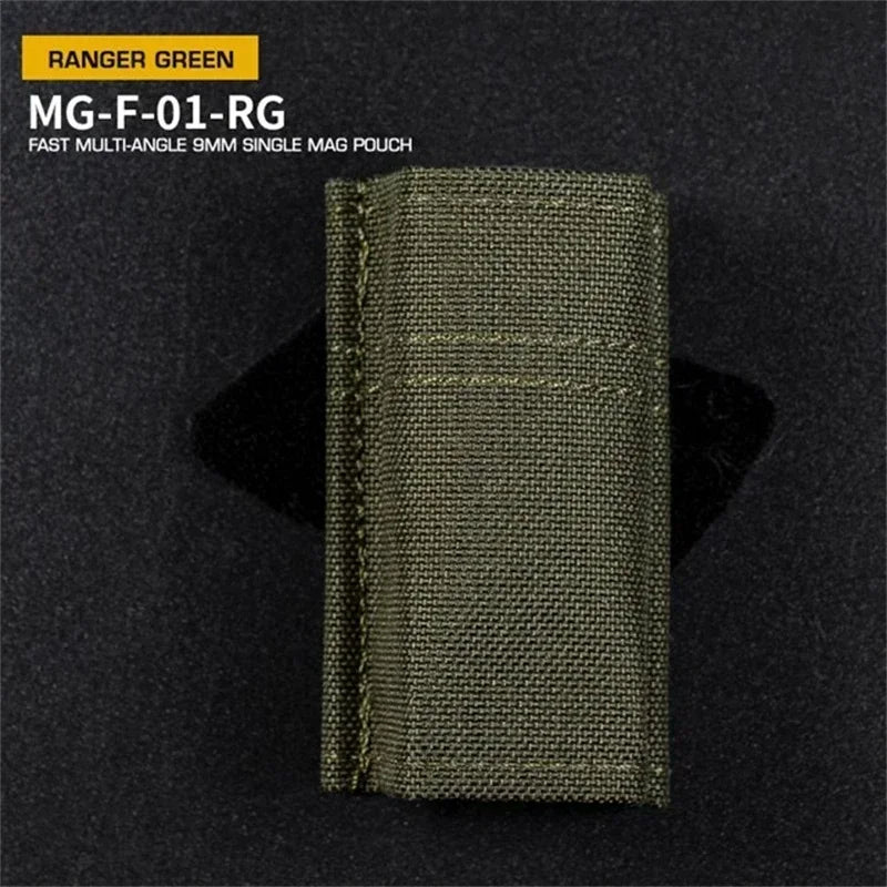 ERQYGRA Tactical Molle FAST Multi-Angle 9mm Single Mag Pouch System Accessories Waist Bag Holster Outdoors Hunting New Equipment