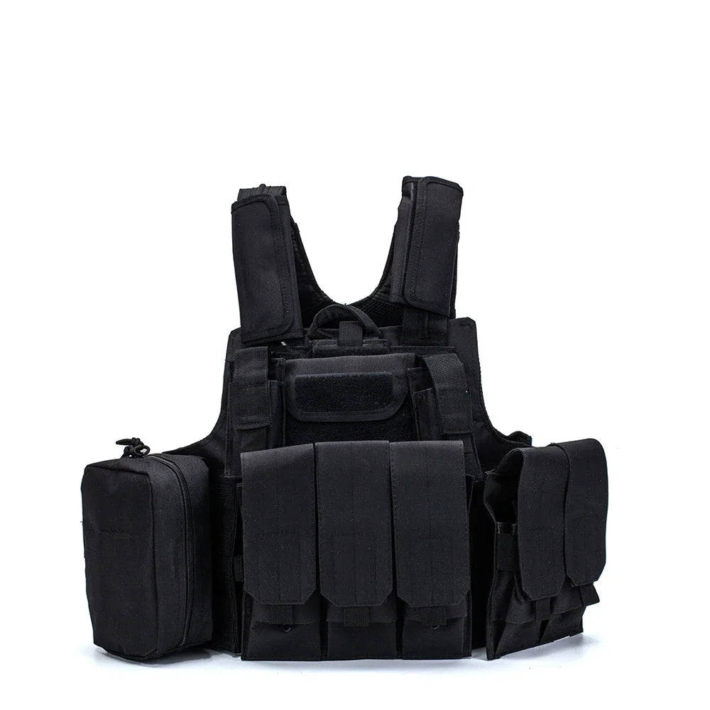 Tactical Vest CS Wargame Airsoft Paintball MOLLE CIRAS Combat Vest CIRAS Tactical Vest With Triple Magazine Pouch Accessories