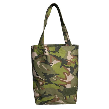 Tactical Camo Tote Bag Multi-Purpose Waterproof Oxford Storage Pouch Heavy Duty Canvas Carry Bag for Hunting Fishing Camping