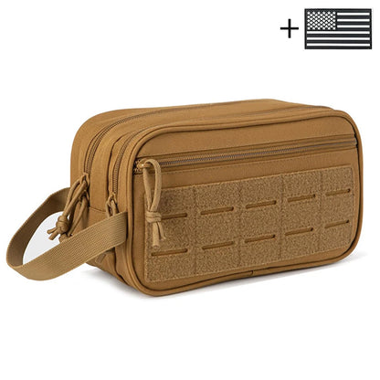 Multi layer travel storage bag, hand in hand to carry toiletries bag for outdoor travel, daily miscellaneous storage
