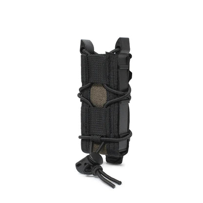Tactical Magazine Pouch 9MM Pistol Single Mag Bag Molle Flashlight Pouches Torch Holder Hunting Knife Holster Shooting Airsoft