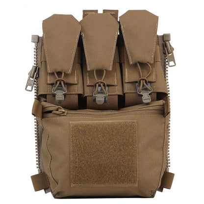 Tactical V5 FCPC Plate Carrier Back Panel Expansion Bag Supplement Sub-package Airsoft Triple Pouch Vest Accessories