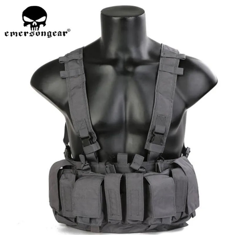 Emersongear MF Style Tactical Chest Rig UW Gen IV Airsoft Hunting Vest Harness Split Front Carrier