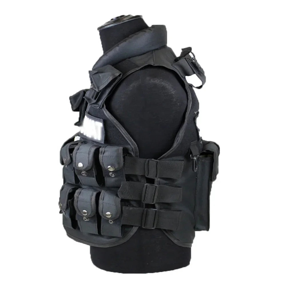 Multi Pockets Tactical Vest Hunting Outdoor Waistcaot SWAT Training CS Game Waist Coat Paintball Modular Security Guard Vests