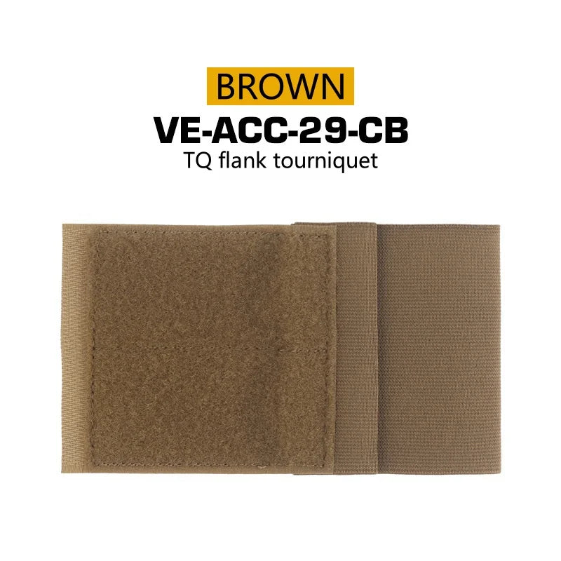 Outdoor TQ tourniquet Holder For Camping Vest Plate Carrier Side Wing Magic Fastener Elastic Tourniquet Pouch Vest Accessories