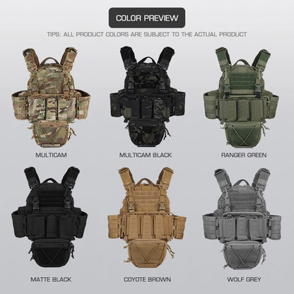 ARC Tactical Vest Plate Carrier with Quick Release Buckle 5.56  Magazine Pouch MOLLE Front Panel Militar Airsoft Hunting Vest