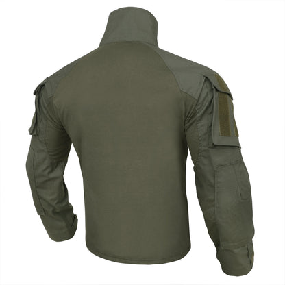 KRYDEX Combat G3 Shirt Tactical Hunting Outdoor Clothes Shirt with Elbow Pads Tiger Stripes Camo Ranger Green Gen3 Shirt