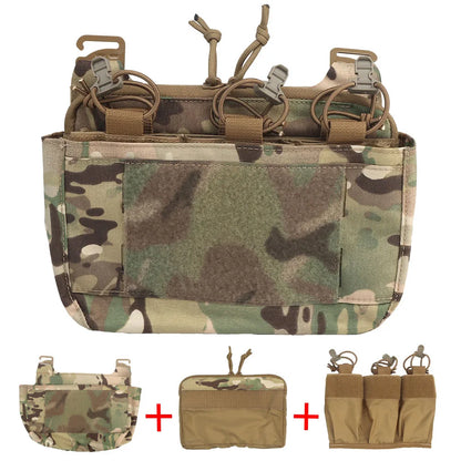 Tactical DOPE Front Flap Ferro Hunting Vest Plate Carrier Insert Kangaroo Pouch G-hook Attachment Paintball Airsoft Magazine Bag