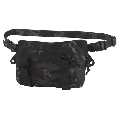 Tactical SS Style Abdominal Dangler Drop Storage Pouch  Box MOLLE Waist Bag Fit Plate Carrier Vest Airsoft CS Game Hunting