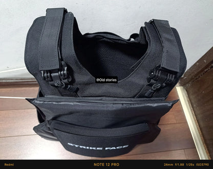 Laser cutting tactical vest for outdoor survival and wear resistance