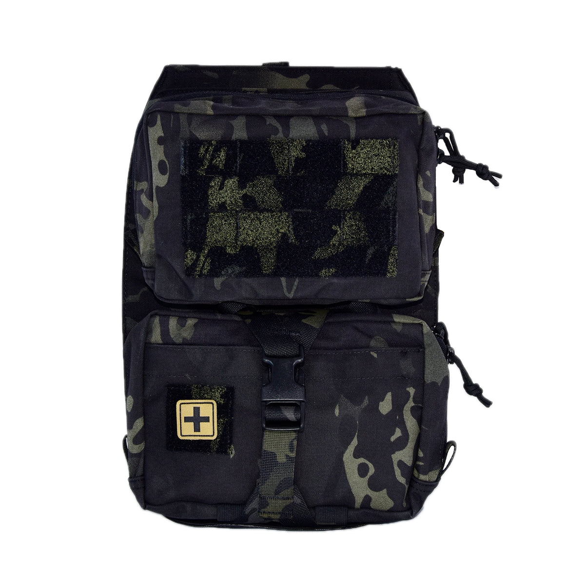 QX Tactical Vest Backboard Bag Detachable MOLLE Zip-On Panel Utility Pouch for Plate Carrier Airsoft
