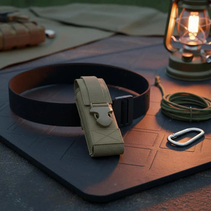 MOLLE Pouch Nylon Flashlight Holder Quick Access Torch Case Belt and Vest Attachment for Trekking