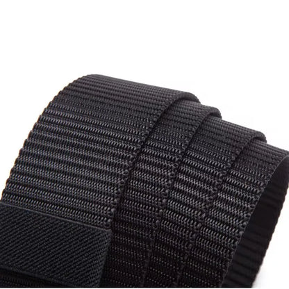 Automatic Buckle Nylon Belt, Fashionable MEN'S Canvas Outdoor Belt, Hunting and Hiking Tools, Hunting Clothing Accessories 1pcs