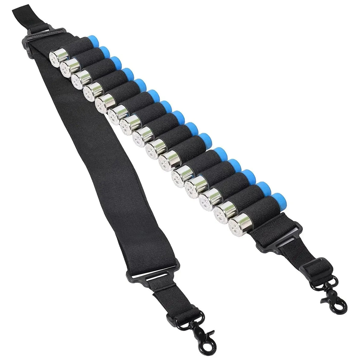 15 Rounds Tactical Shotgun Bullet Belt Multifunctional Tactical Two Point Shooting Gun Sling Outdoor Hunting Accessories