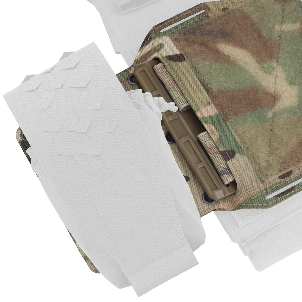 2Pcs LV119 Tactical Vest Plate Carrier MOLLE Expander Wing Radio/556 Mag Pouch Chassis Holder Quick Release Girdle Slide Buckle