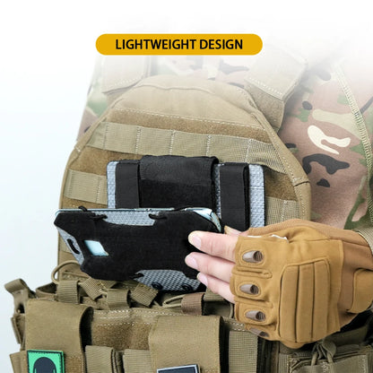 BOOIU New MOLLE Foldable Navigation Board Airsoft Mobile Phone Holder Mount Airsoft Hunting  Tactical Vest Chest Outdoor Gear