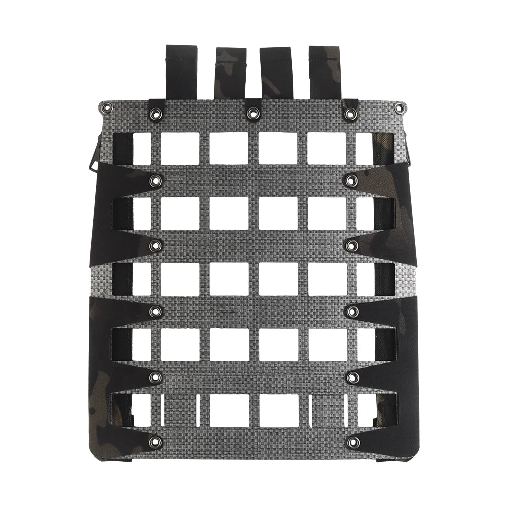 Airsoft Plate Carrier Back Panel MOLLE Zipper Kit FERRO Style FCPC V5 Hunting Vest Lightweight Stand Extension Gear