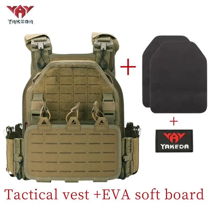 YAKEDA Tactical Vest Outdoor Hunting Plate Carrier Protective Adjustable Vest Airsoft Carrier Combat Equipment 6094 Vest