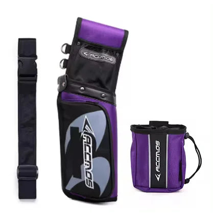 ACCMOS Archery Reverse Arrow Quiver And Arrow Release Hold Pounch bag for Shooting Hunting Durable for Outdoor Activities