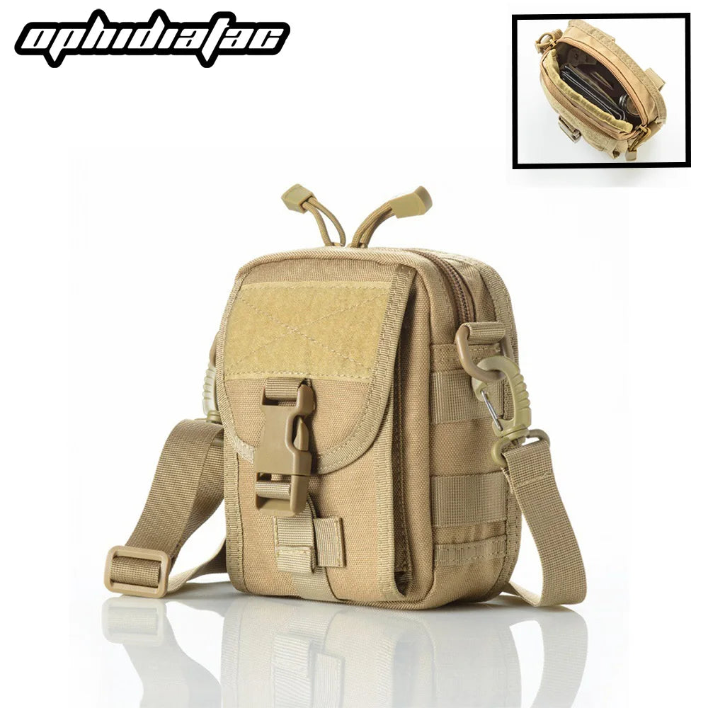 OPHIDIAN Multifunctional Handbag Outdoor Sports Backpack Durable Nylon Shoulder Messenger Bag Casual Men and Women Travel