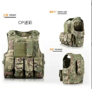 Children's Combat Camouflage Vest, Kids Airsoft Vests, Outdoor Paintball, Tactical Waistcoat Boys, Girl, Sniper Uniform
