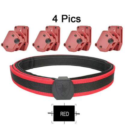 IPSC USPSA Shooting 1.5" Belt + 4 Pcs Multi-Angle High Speed Pistol Magazine Mag Pouch Handgun Holder Holster