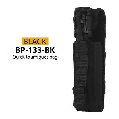 Quick Tourniquet Pouch Waist Bag Camping CS Shooting Molle System Accessories Easy Installation Outdoor Camping Equipment