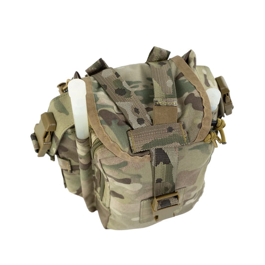 Large Capacity Multifunctional Molle Outdoor Flat Water Bottle Bag Waist Bag Accessory Bag Water Bottle Cup Lid