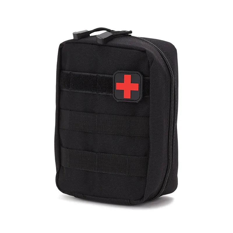 First Aid Bag Camping Tactical Medical Pouch Outdoor MOLLE EMT Emergency Survival Kit Accessory Hunting Camo Training Bag