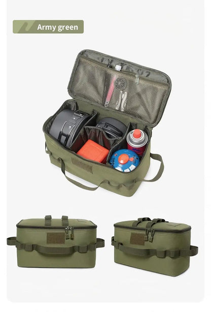 Tactical Hunting Ammo Pouch  Outdoor Camping Gas Canister Storage Bag Gas Tank Picnic Cookware Set Storage Pouch