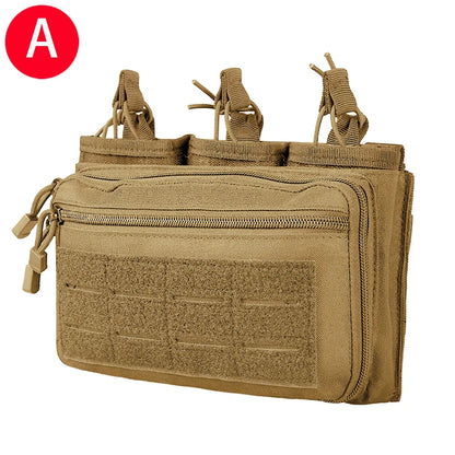 &Tactical Chargers Holder 5.56mm 7.62mm Triple Magazine Pouch Molle Admin Pouch Quick-Draw 3 Mags Pouches Cartridge Case Airsoft